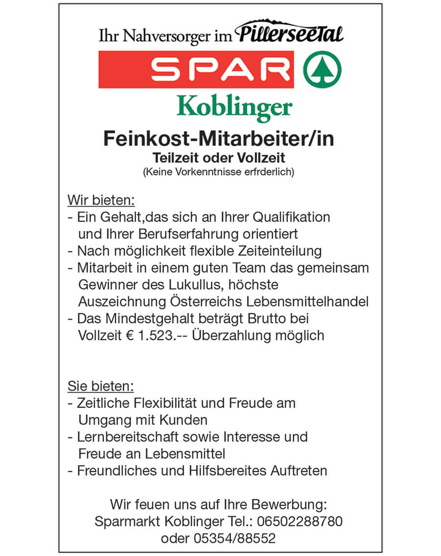 Spar Koblinger Jobs